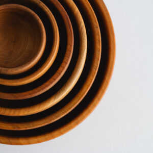 set 6 bowls madera