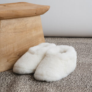 Pantuflas blancas 2