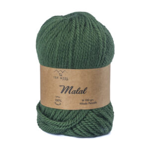 Ovillo lana Malal color verde