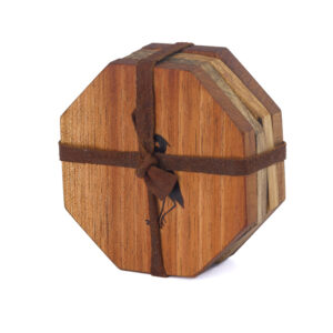 Set de 4 posavasos de madera
