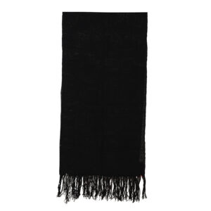 Echarpe telar negro 219x55 cm.