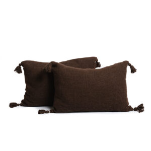 Set cojines café 63x43 cm.