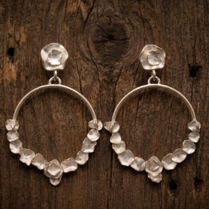 Aros de plata Angkor grandes